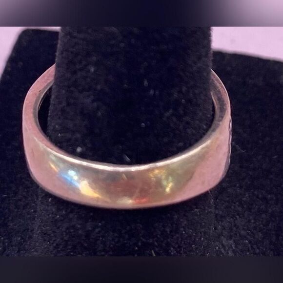 Artisan 925 Sterling Silver Citrine Amethyst Gemstone Ring Boho Ornate Band 5.5 - Picture 4 of 6